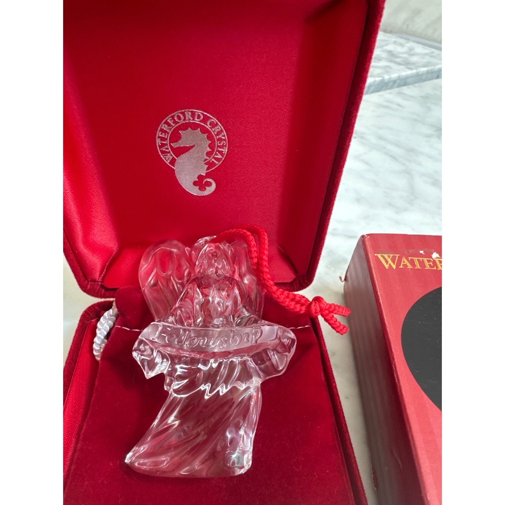 Waterford Crystal Millennium Angels Fellowship 3rd Edition Ornament Boxed